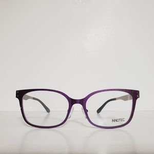 Women's Innotec Lightweight Designer Cat Eyeglasses Frames Lavender 52-17-140